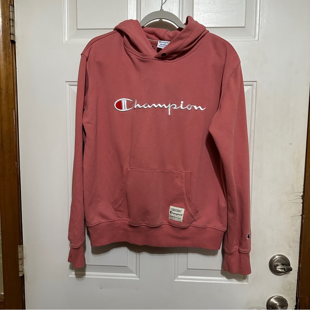 Vintage Salmon‎ Champion Reverse Weave Hoodie Adult XXL Streetwear 90s y2k
